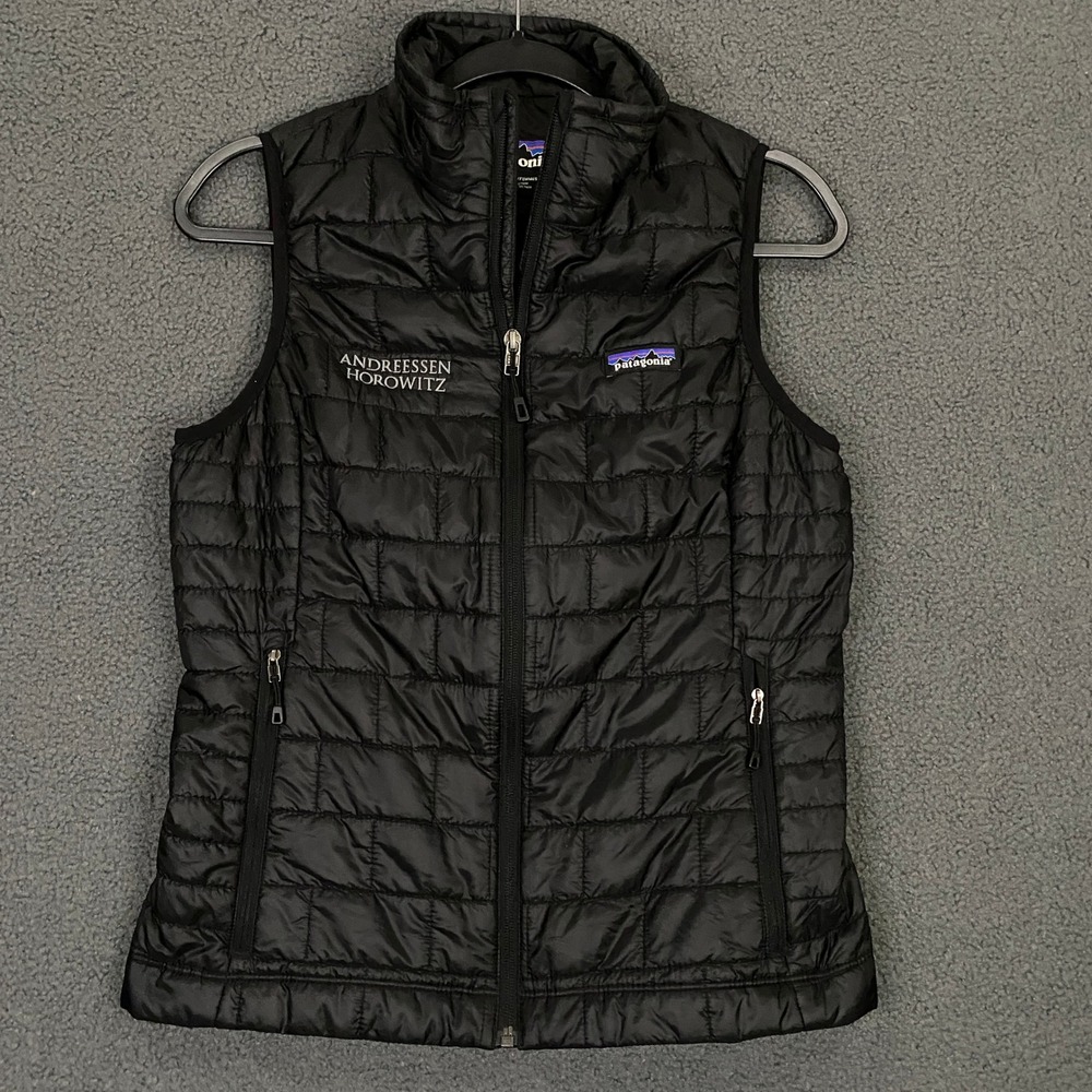 Patagonia Nano Puff Vest Women Small Black Puffer Quilted Outdoor